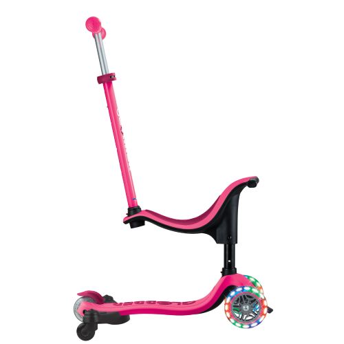 Globber Go Up Sporty 360 Lights Fuchsia/Dark Pink