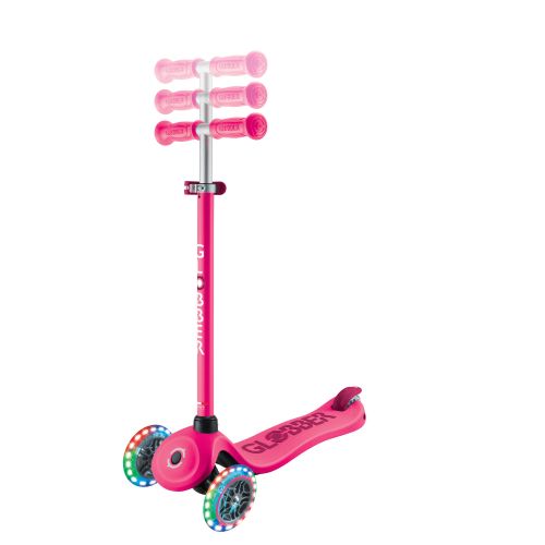 Globber Go Up Sporty 360 Lights Fuchsia/Dark Pink
