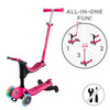 Globber Go Up Sporty 360 Lights Fuchsia/Dark Pink