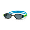 Zoggs Junior Phantom 2.0 Swim Goggles Black/Green Tint/Smoke