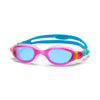Zoggs Junior Phantom 2.0 Swim Goggles Pink/Turquoise Tint/Blue
