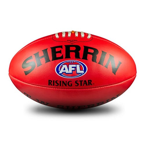 Sherrin AFL Rising Star Leather Red