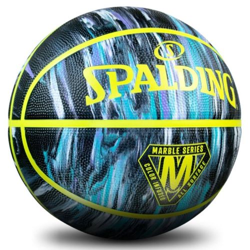 Spalding Marble Outdoor Basketball Lime
