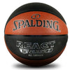 Spalding React TF250 Indoor/Outdoor Basketball Black/Orange
