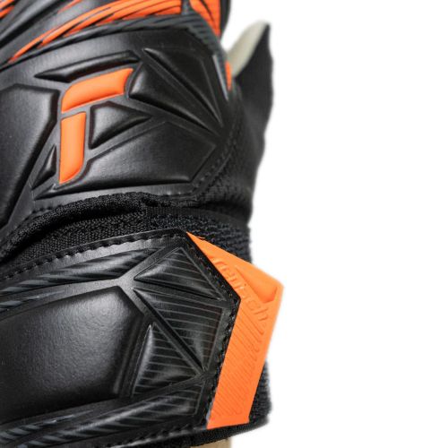 Reusch Attrakt Starter Solid Jnr Goalie Glove Black/Shocking Orange