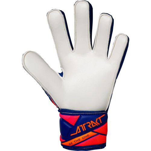 Reusch Attrakt Solid Junior Goalie Glove Sharp Blue/White/Shocking Orange