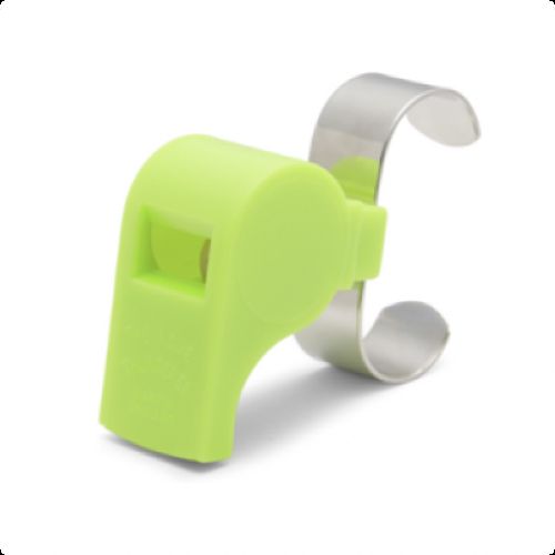 Acme Thunderer 577 Plastic/Metal Finger Grip Whistle AFL Green