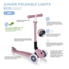 Globber Ecologic Junior Lights 3 Wheel Folding Scooter Blueberry
