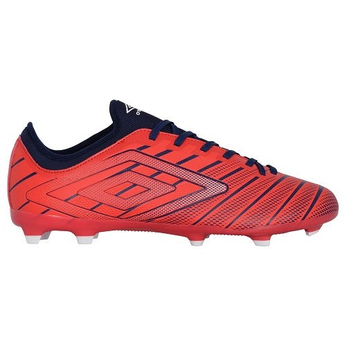 Umbro Adult Velocita Elixir Premier FG Rocco Red/White/Estate Blue