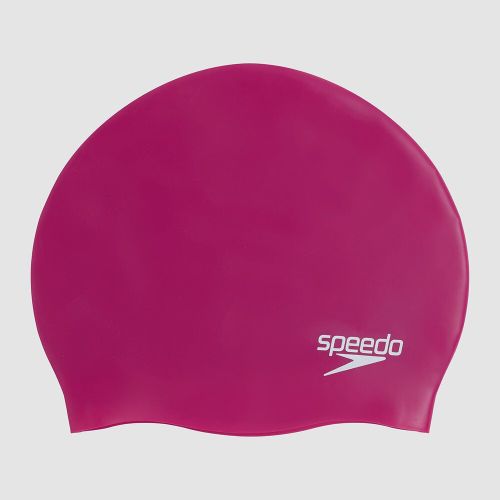 Speedo Adult Plain Moulded Silicone Swim Cap Bright