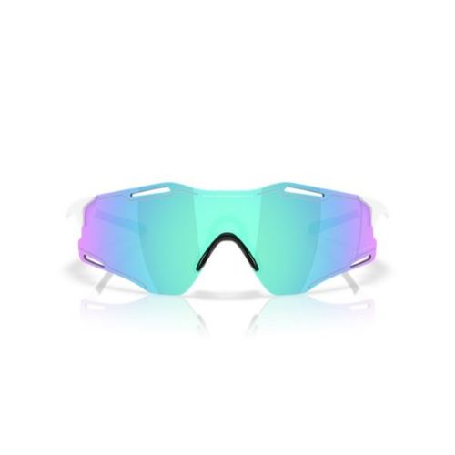 Oakley Cybr Zero Polished White/Prizm Sapphire Sunglasses