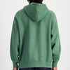 Champion Mens Reverse Weave Small Logo Fleece Hoodie Oak Green