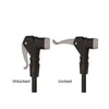 Azur Jumbo Floor Pump Clever Valve Black AJGFPCV