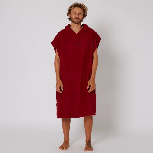 OE Mens Priority Lightweight Poncho Blood Red