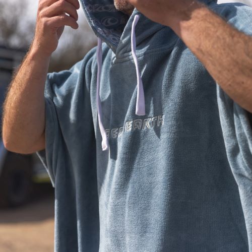 OE Mens Hooded Poncho Strike Petrol