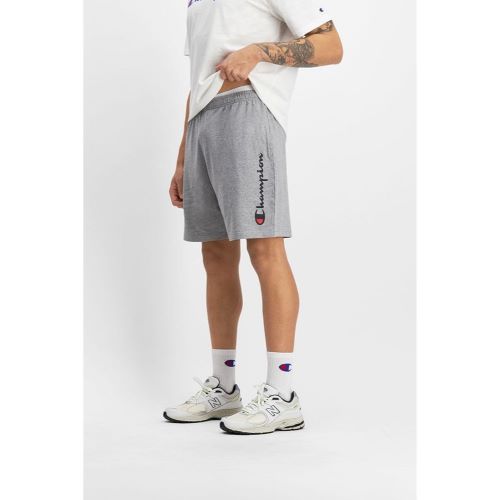 Champion Mens Script Jersey Short Oxford Heather