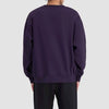 Champion Mens Puff Script Crew Sweat Dark Eggplant