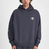 Champion Mens Puff Script Hoodie Stealth