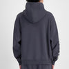 Champion Mens Puff Script Hoodie Stealth