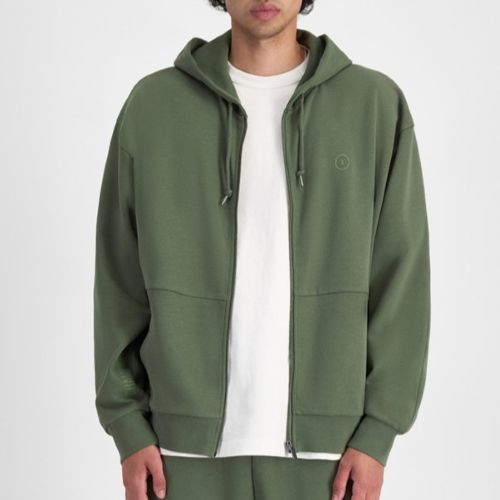 Champion Mens Legacy Zip Hoodie Jacket Cargo Olive