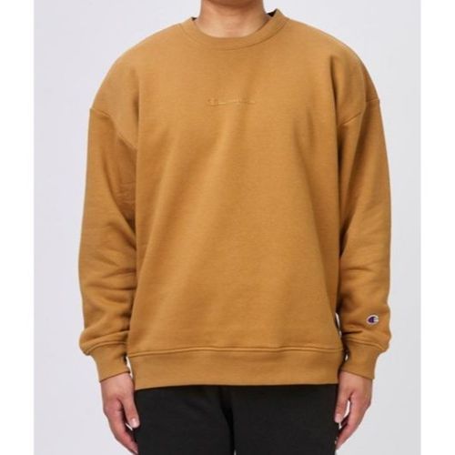 Champion Mens Tonal Script Crew Briefly Brown