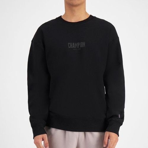Champion Mens Rochester Base Crew Sweat Black