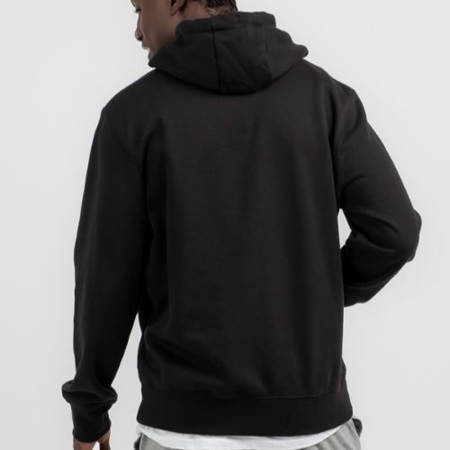 Champion Mens Script Zip Hoodie Jacket Black