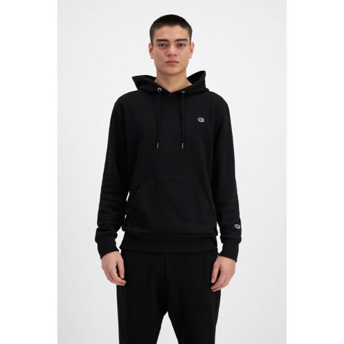 Champion Mens French Terry C Logo Hoodie Black