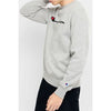 Champion Mens Script Crew Sweat Oxford Heather