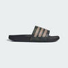 Adidas Mens Adilette Comfort 3 Stripes Carbon/Blanch Cargo/Carbon