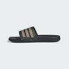 Adidas Mens Adilette Comfort 3 Stripes Carbon/Blanch Cargo/Carbon