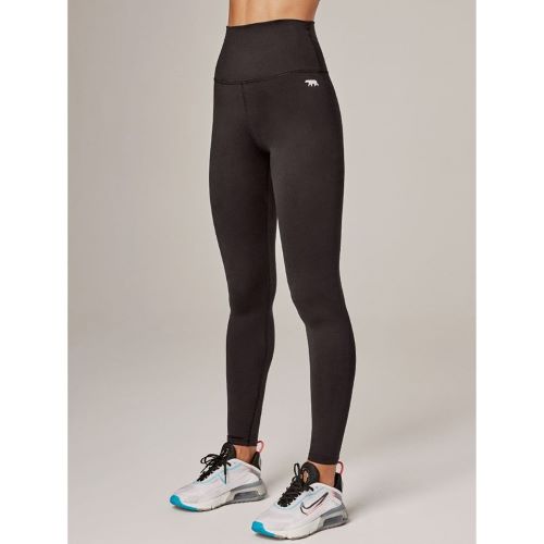 Running Bare Womens Peach Me 2.0 Full Length Tights Black