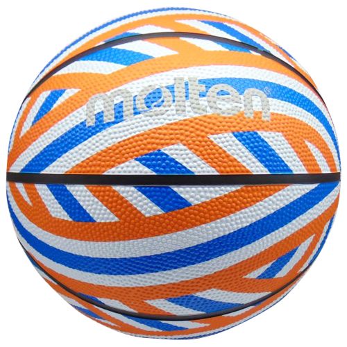 Molten Rubber Cover 8 Panel Basketball Size 7 Blue/Orange