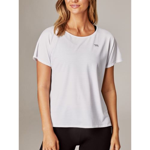 Running Bare Womens Cosmic Allure Tee White Heather