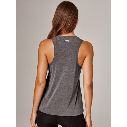 Running Bare Womens Elevate Seacell Tank Black Marle