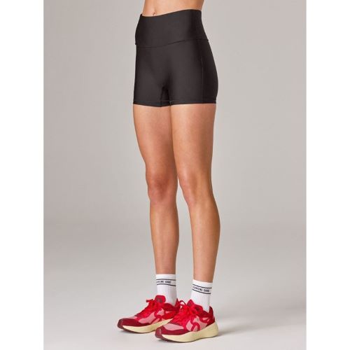 Running Bare Womens Camelflage Bike Tight Black