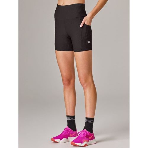 Running Bare Womens Rise Above Bike Short Black