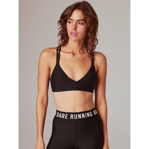 Running Bare Womens Femme Fatale Push Up Sports Bra Black