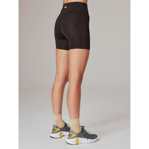 Running Bare Womens runCOOL Bike Short Tight Black
