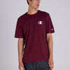 Champion Mens Puff C Logo Tee Maroon