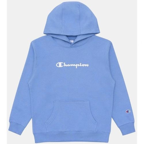 Champion Kids Puff Script Hoodie Frontier Blue