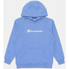 Champion Kids Puff Script Hoodie Frontier Blue