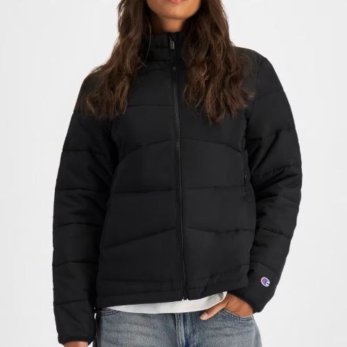 Champion Womens Rochester Lightweight Puffer Jacket Black