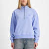 Champion Womens Rochester Base Quarter Zip Sweat Pewter Blue