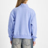 Champion Womens Rochester Base Quarter Zip Sweat Pewter Blue