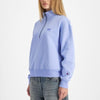 Champion Womens Rochester Base Quarter Zip Sweat Pewter Blue