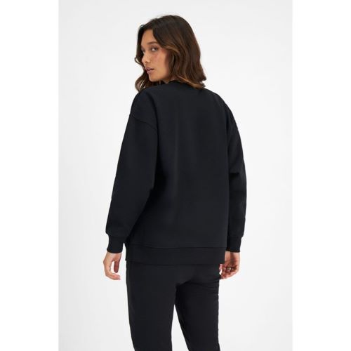 Champion Womens Script Tonal Crew Black