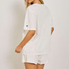Champion Womens Script Tonal Short Sleeve Tee Pearl PLK