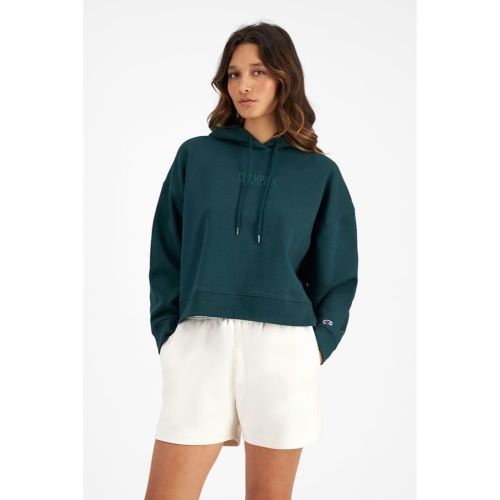 Champion Womens Rochester Base Hoodie Cotton Forest Gem