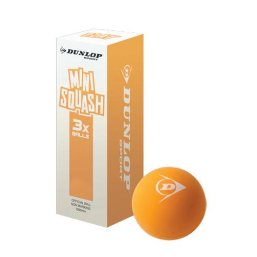 Dunlop Play Orange Squash Ball 3 Ball
